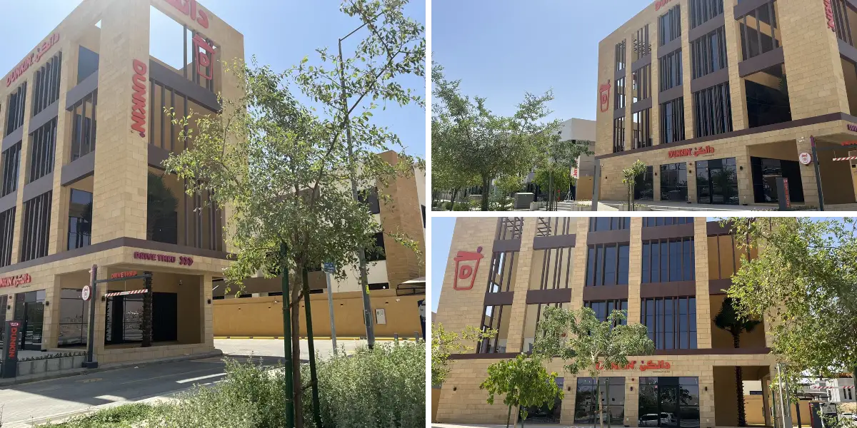 تصميم مبهر لفرع دانكن الجديد على طريق الملك سلمان يبهر سكان الرياض .. صور