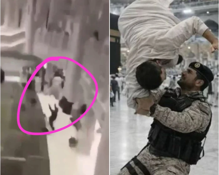 تطور خطير في قضية الشخص الذي القى نفسه من الادوار العليا في الحرم 