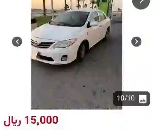 أسعار سيارات تويوتا كورولا المستعملة في السعودية 